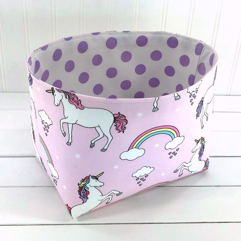 unicorn storage basket