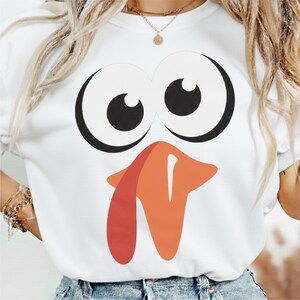 Turkey Face PNG, Thanksgiving Sublimation Clipart, Funny Turkey Day Digital Download, Kids Turkey Costume Printable