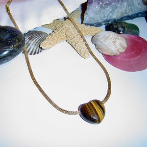 Tigereye Heart Necklace