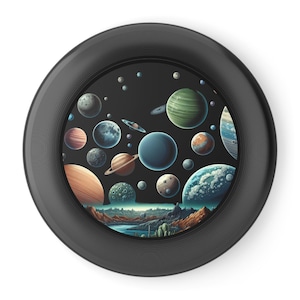 Cosmic Planet Frisbee, Outdoor Fun Toy, Space Theme Flying Disc, Ideal for Picnics, Birthday Parties, Gifts for Kids and Adults