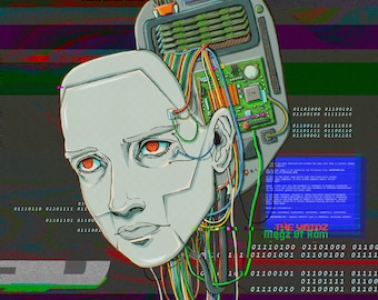 The Voidz / Julian Casablancas Art Print: Megz of Ram Cyborg Robot Fanart