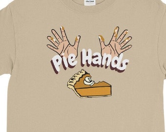 Christmas Thanksgiving Pie Hands humor for Pie and Jazz lovers  Long Sleeve Shirt