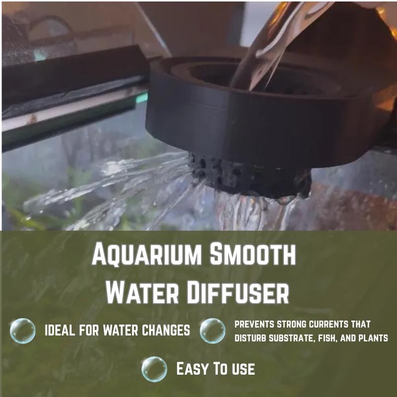 Aquarium Water Change Diffuser | Gentle Flow Planted Tank Refill Tool ...