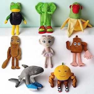 Italian Brain rot Plushies, Tung Tung Tung Plush Sahur, Funny Cartoon Soft Stuffed Animal Toys, Decor Dolls Children Birthday Gifts