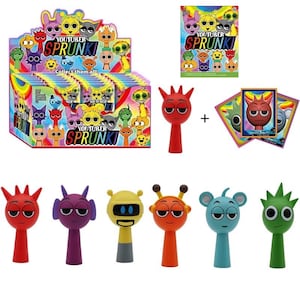 Figurines Sprunki Phase 2 à Phase 10, Boîte aveugle, 24 pcs/ensemble Cartes de collection, Boîte mystère Sprunki, Cadeau pour enfant Anniversaire