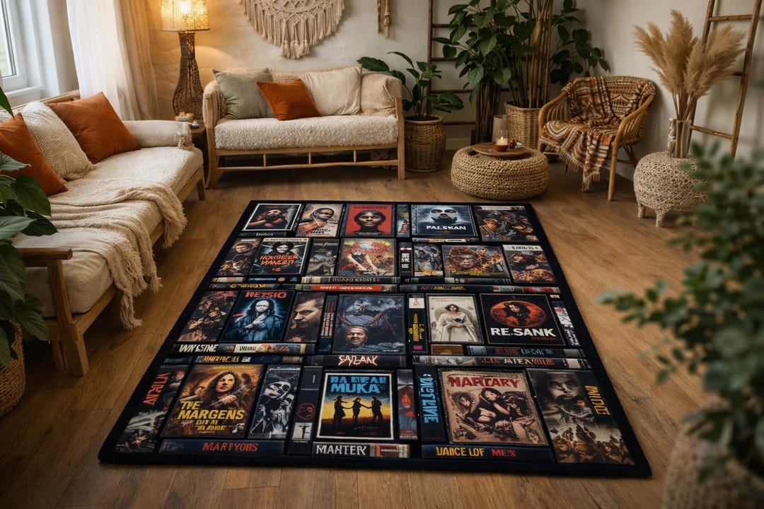 Retro Movie Classics Area Rug, Starwars Area Carpet, Vintage Film ...