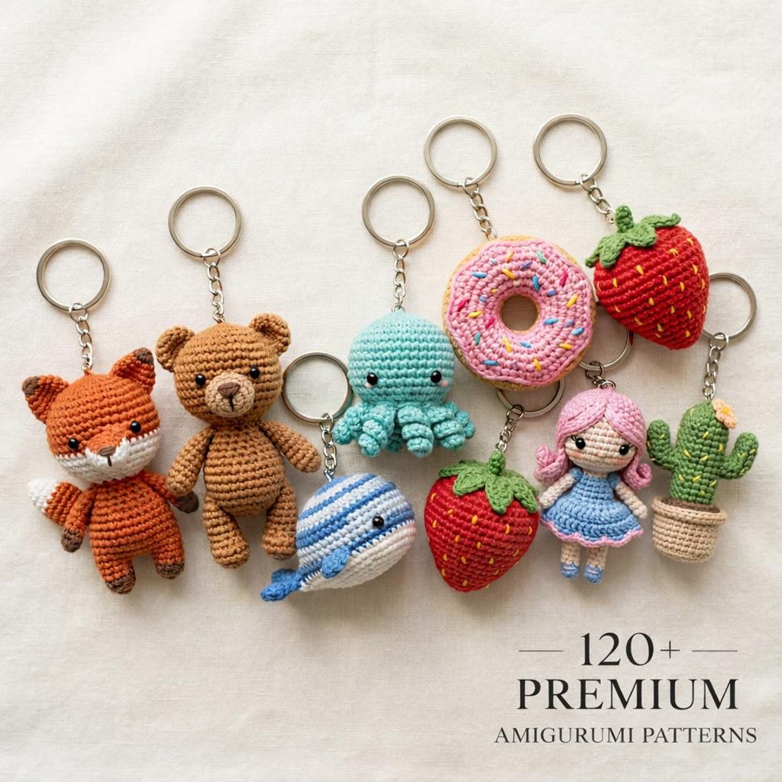 120+ Amigurumi Pattern Bundle | Miniature Crochet Animals PDF Guide ...
