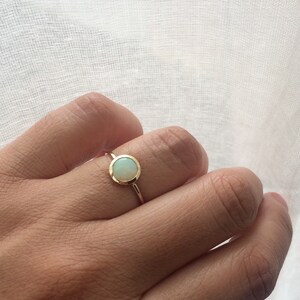 Opal pierścień, pierścień złoty Opal, Opal zaangażowania pierścień, pierścień Bezel Opal, nowoczesny pierścionek zaręczynowy, pierścionek zaręczynowy, pierścionek pierścień, Opal, Birthstone