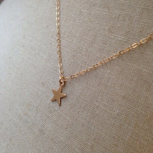 Gold Star Necklace, Star Necklace, Wishing Star, Little Star, Dainty Star, Twin Star Necklace, Reach for the Stars, Grad Gift, Lucky Star