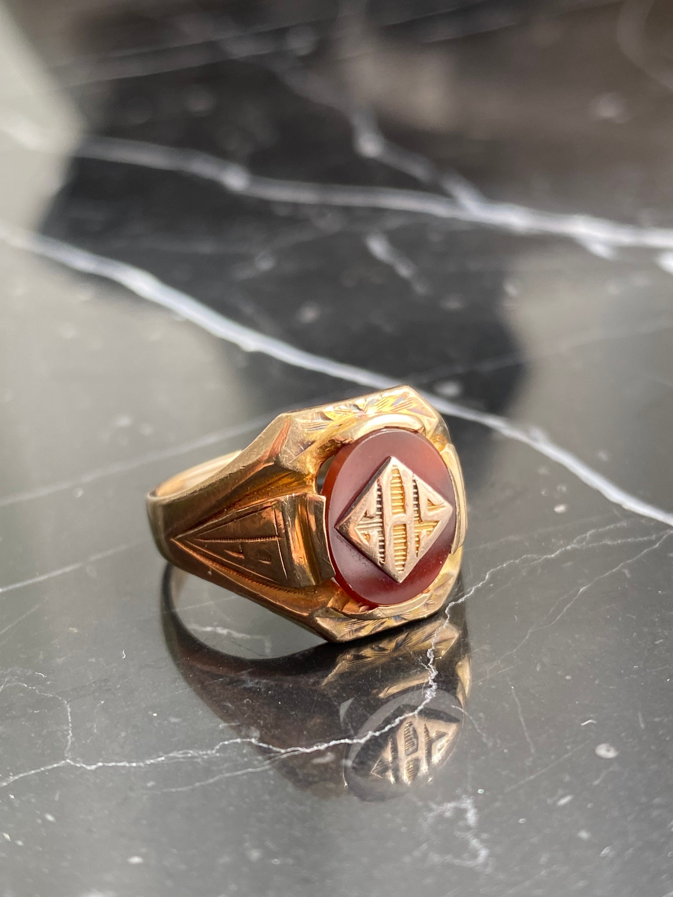 Antique Class Ring Vintage Class Ring 1920s Class Ring Etsy