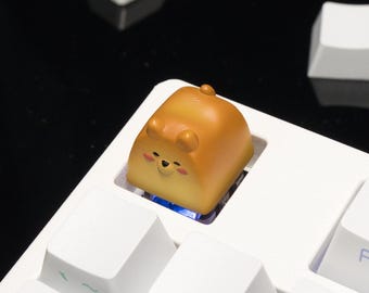 Loaf Dog - Kawaii Cute Artisan Keycaps, Custom Handmade Keycaps for Mechanical Keyboard