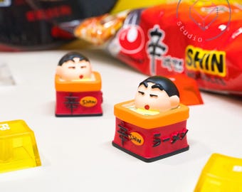 Shin-Chan Ramen - Artisan Keycaps, Custom Handmade Keycaps for Mechanical Keyboard