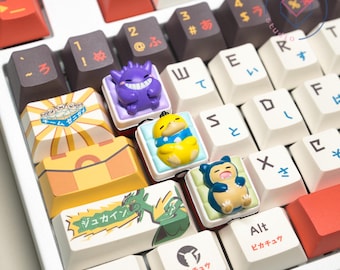 Sleepy Trio Collection - Artisan Keycaps, Custom Handmade Keycaps for Mechanical Keyboard