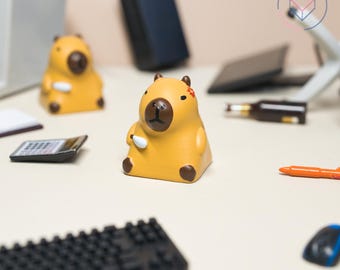 Angry Capybara - Artisan Keycaps, Custom Handmade Keycaps for Mechanical Keyboard