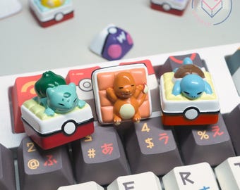 Starter Trio Collection - Artisan Keycaps, Custom Handmade Keycaps for Mechanical Keyboard