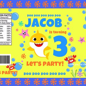 Personalized Birthday Party Chip Bag Template