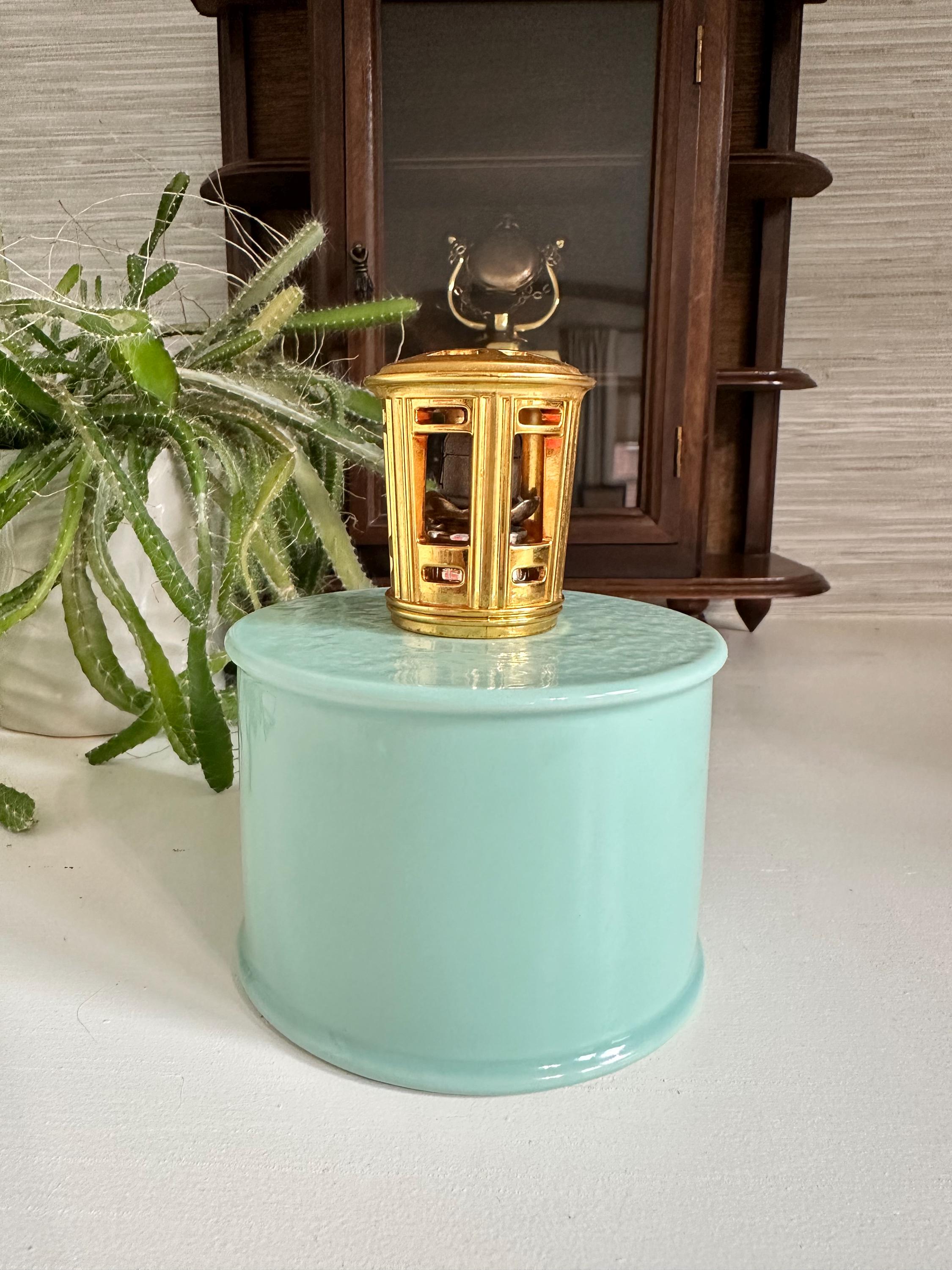 Vintage Revol for Lampe Berger Perfume Lamp | Ceramic Blue Gold Catalytic French Lamp