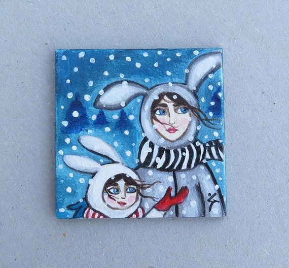 Melody Jane Miniature Picture Frame – Snowy Carriage Ride Painting, Gold Frame, 1:12 Scale Dollhouse Accessory - View #14