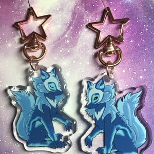 GLITTER CHARM - Voltron Legendary Defender Space Wolf Cosmo Kosmo Glitter Acrylic Charm