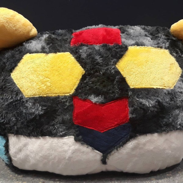 Forme Voltron Lion Pillow Black Red Blue Yellow Yellow Minky Soft Legendary Defender VLD