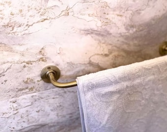 Rustic Bronze Towel Bar, Antique Brass Kitchen Towel Bar, Bathroom Towel Bar , Antique Hand Towel Bar, Antique Bronze Towel Rack
