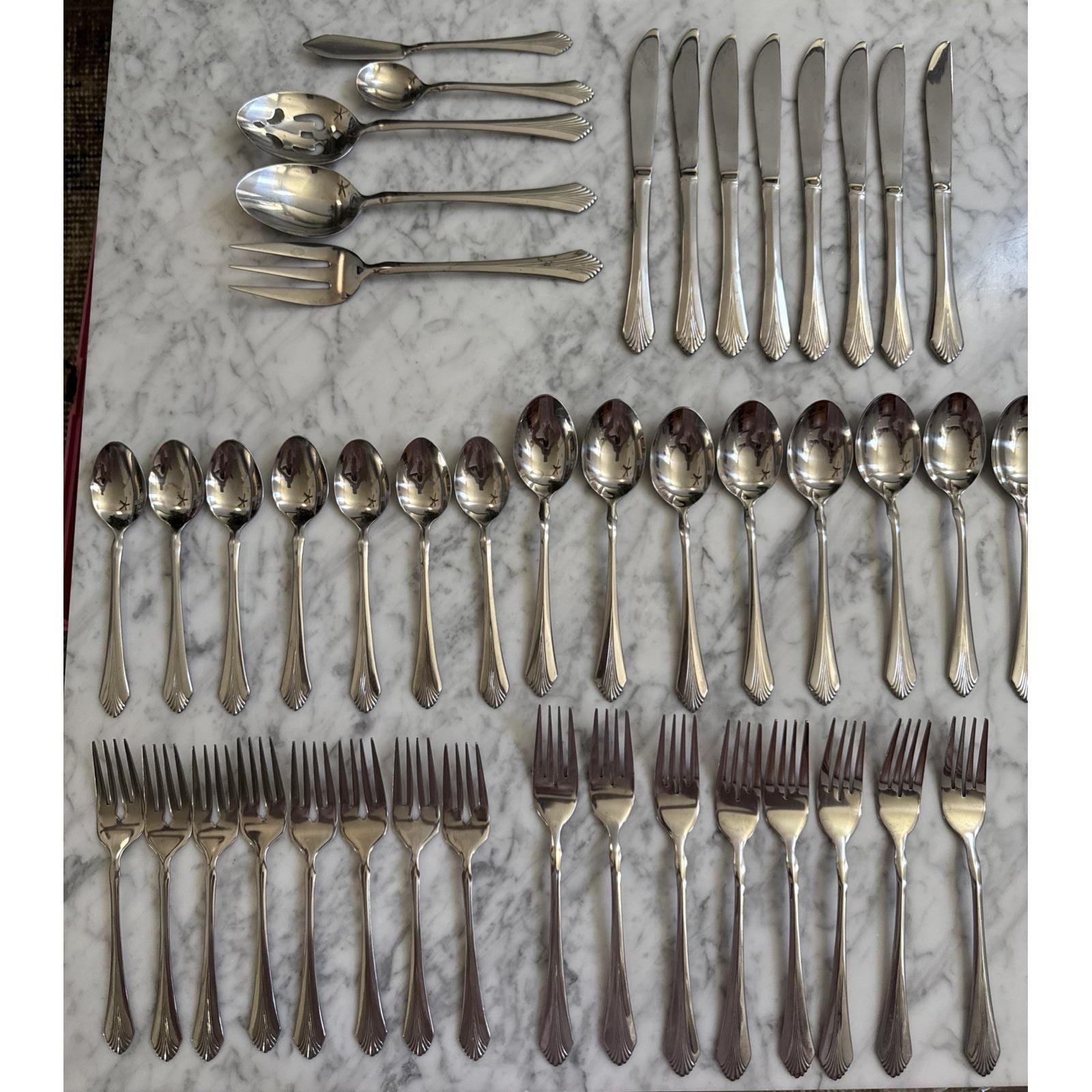 Claridge/masterpiece Rogers Bros. Silverplate 45 Pieces Serving