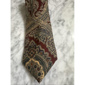 Vintage Liberty Of London Men's 100% Wool Paisley Classic Tie Size One