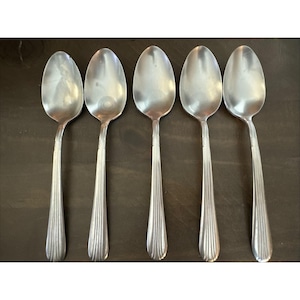International Silver Silco Empire Tablespoon Place Spoon Replacement Lot-5 Pcs