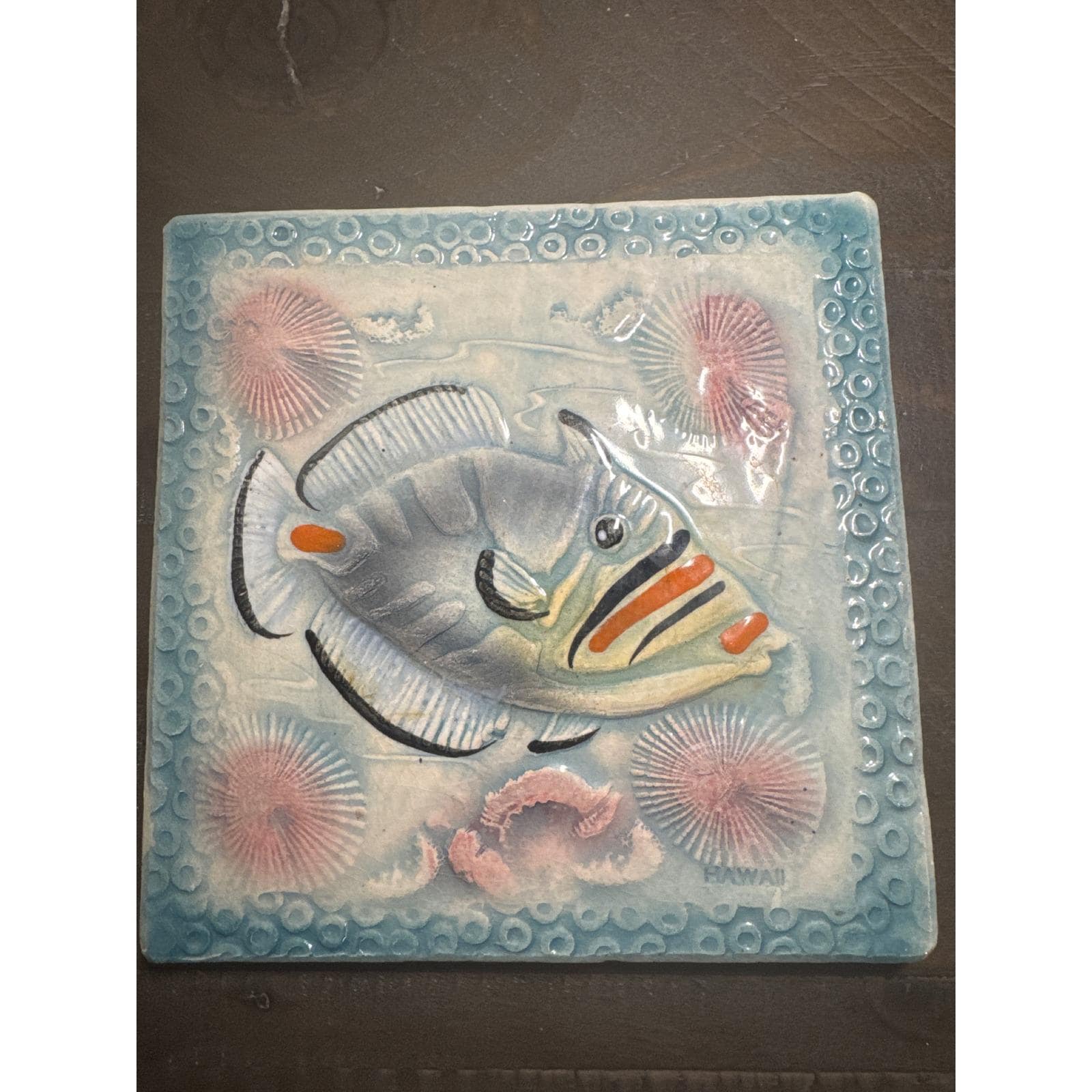 激レアkani of Hawaiiヴィンテージプレート　ハンドメイド陶器飾り皿 Kani of Hawaii - Etsy