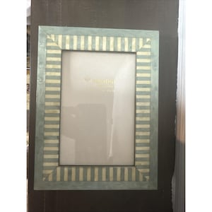 NATALINI Handmade ITALIAN Marquetry Frame 4"X6" Ivory/Green, NEW