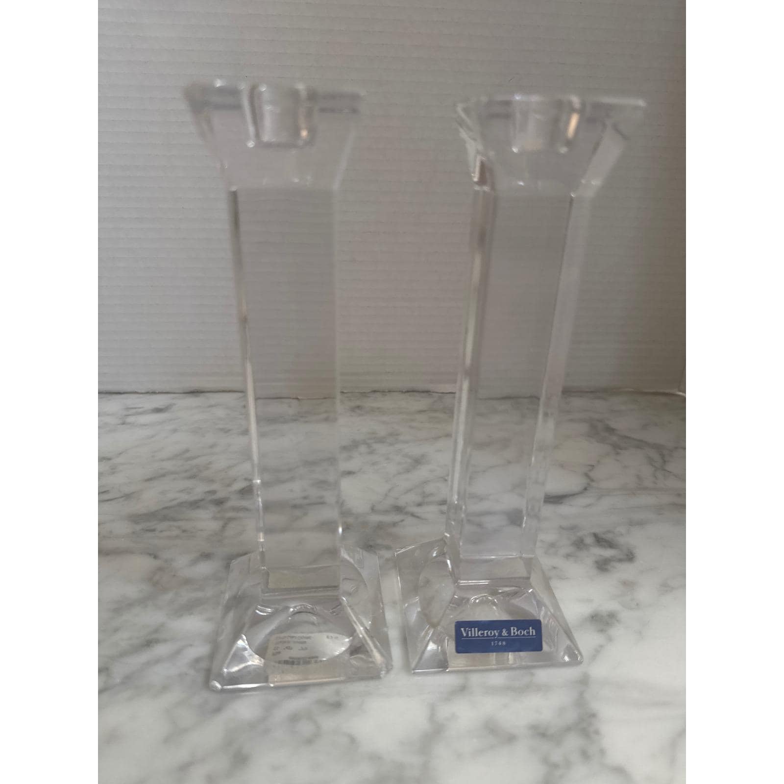 Villeroy and Boch Crystal Candlesticks - Etsy