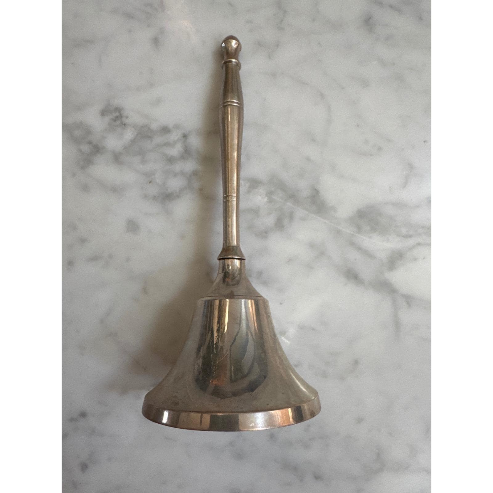 Vintage Silver Hand Bell - Etsy