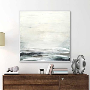 Large Landscape Original Oil Painting Modern Art Contemporary Seascape Abstract Art Handmade Ocean Wall Art Acrylic Painting by Whitman