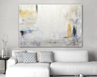 White Oil Painting With Pops Of Color Abstract Art Framed Artwork Available Original Oil Painting Colorful Bright Wall Décor by Sky Whitman