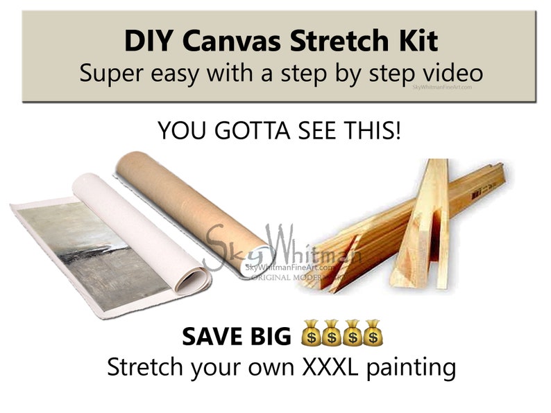 Stretcher Bars DIY Paint By Number Kit Painting On Canvas