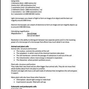 GCSE Biology Complete Revision Notes AQA - Etsy