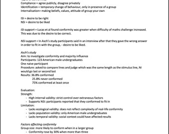 A Level Psychology Attachment Revision (AQA) - Etsy UK