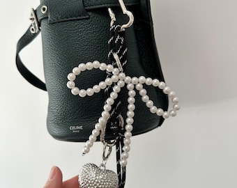 Ciondolo Per Borsa A Forma Di Ciliegia - Portachiavi Con Clip A Fiore - Accessorio Moda Donna - Regalo Simpatico