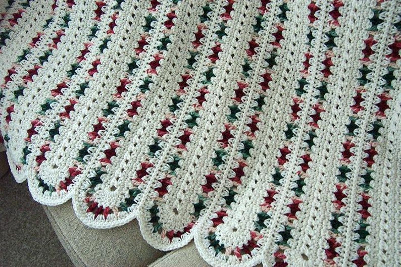 Pattern Only Country Aran Crocheted mile a minute afghan blanket INSTANT DOWNLOAD PDF image 1