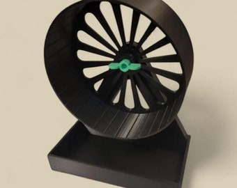 Hamsterhjul - Hållbar leksak för smådjur - Tyst och lätt hjul för hamstrar, gerbiler och möss