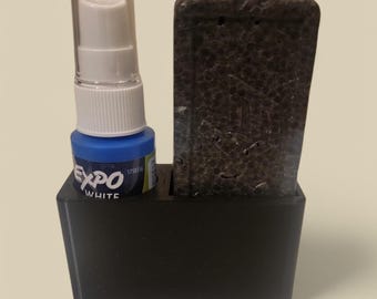 Whiteboard Organizer - Expo Marker and Cleaning Supply Storage - Desk Organizer for Markers, Erasers & Cleaning Tools