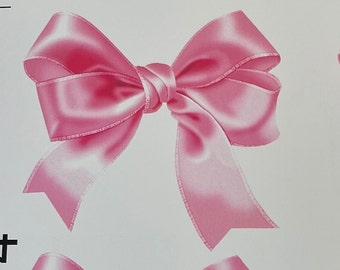 4" Bow Stickers: Glossy Photo Paper, Colorful Gift Stickers - Several colors available!