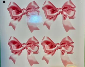 3" Bow Stickers: Glossy Photo Paper, Gift Stickers