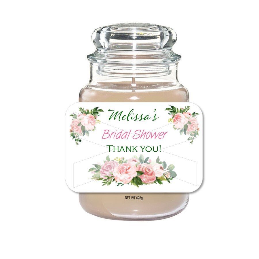 Candle Labels for Bridal Shower Wedding Birthday Etsy