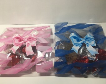 Wedding Bridal Baby Shower Favor Sacks Bags with Paper Bows