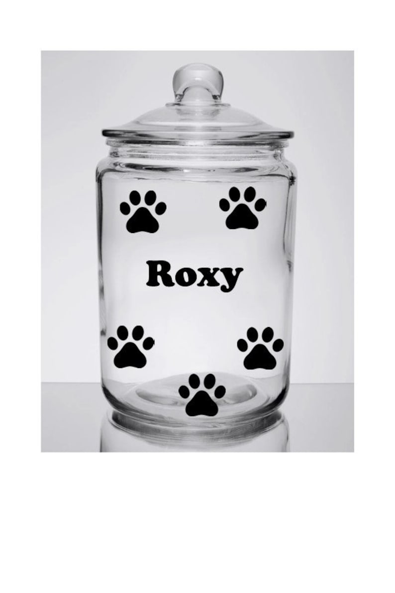 Dog Treat Jar Decal Treat Container Decals Stickers Labels Etsy
