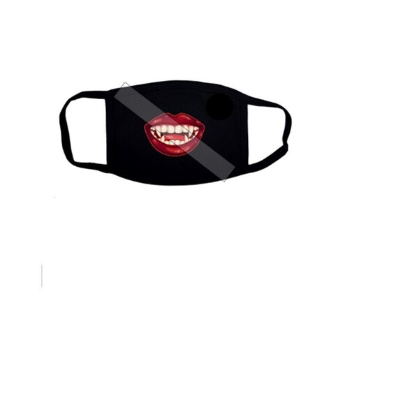 Full Color Iron on Decal - Vampire Teeth Female Il_570xn