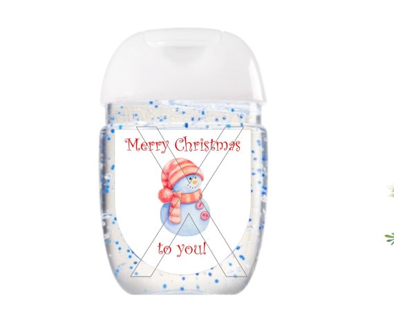 Christmas Hand sanitizer labels - Bath & Body Works Pocket Bac - Christmas Wreath C2 Il_570xn