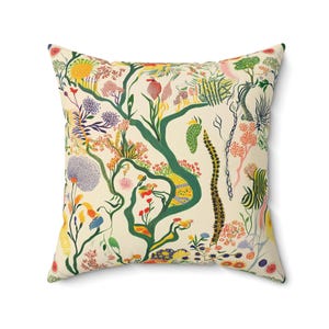 handmade pillow including filling, decorative pillow for your living room, unique for architecture & design lovers, like Josef Frank