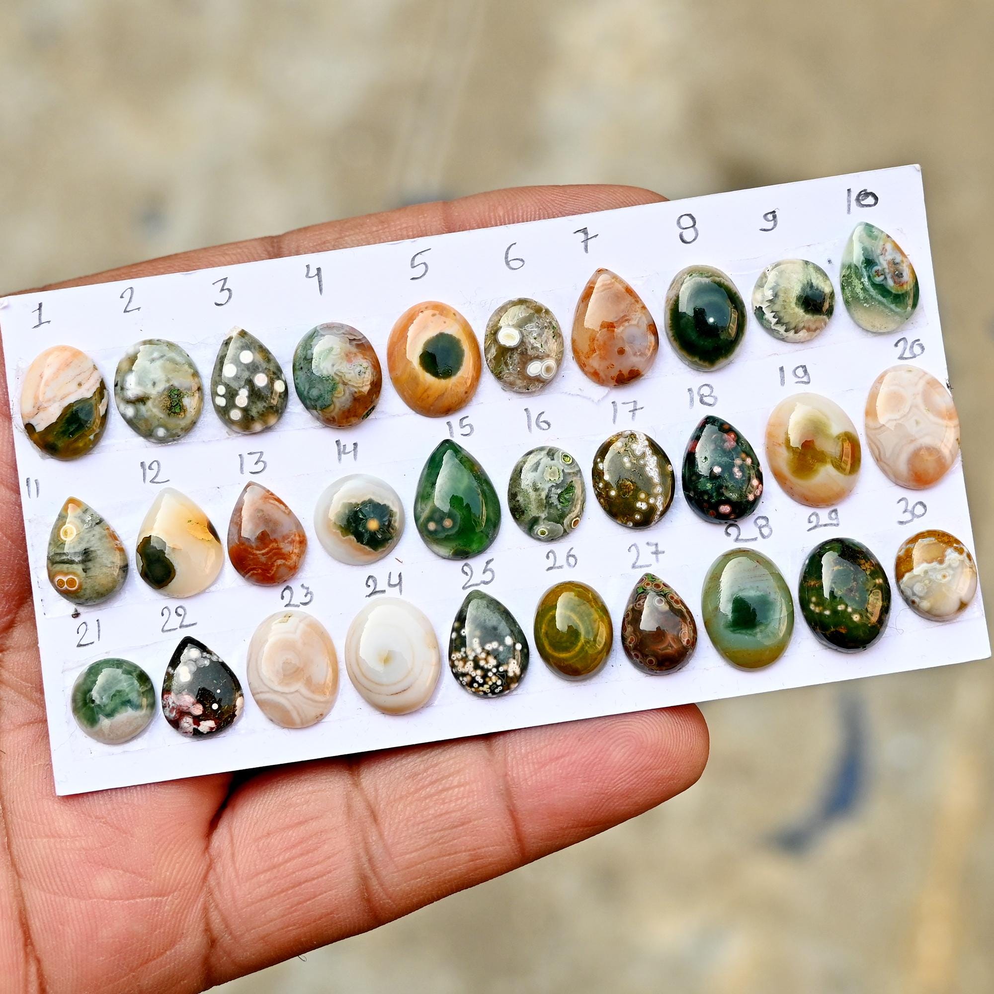 Ocean jasper vein 8 - Etsy 日本